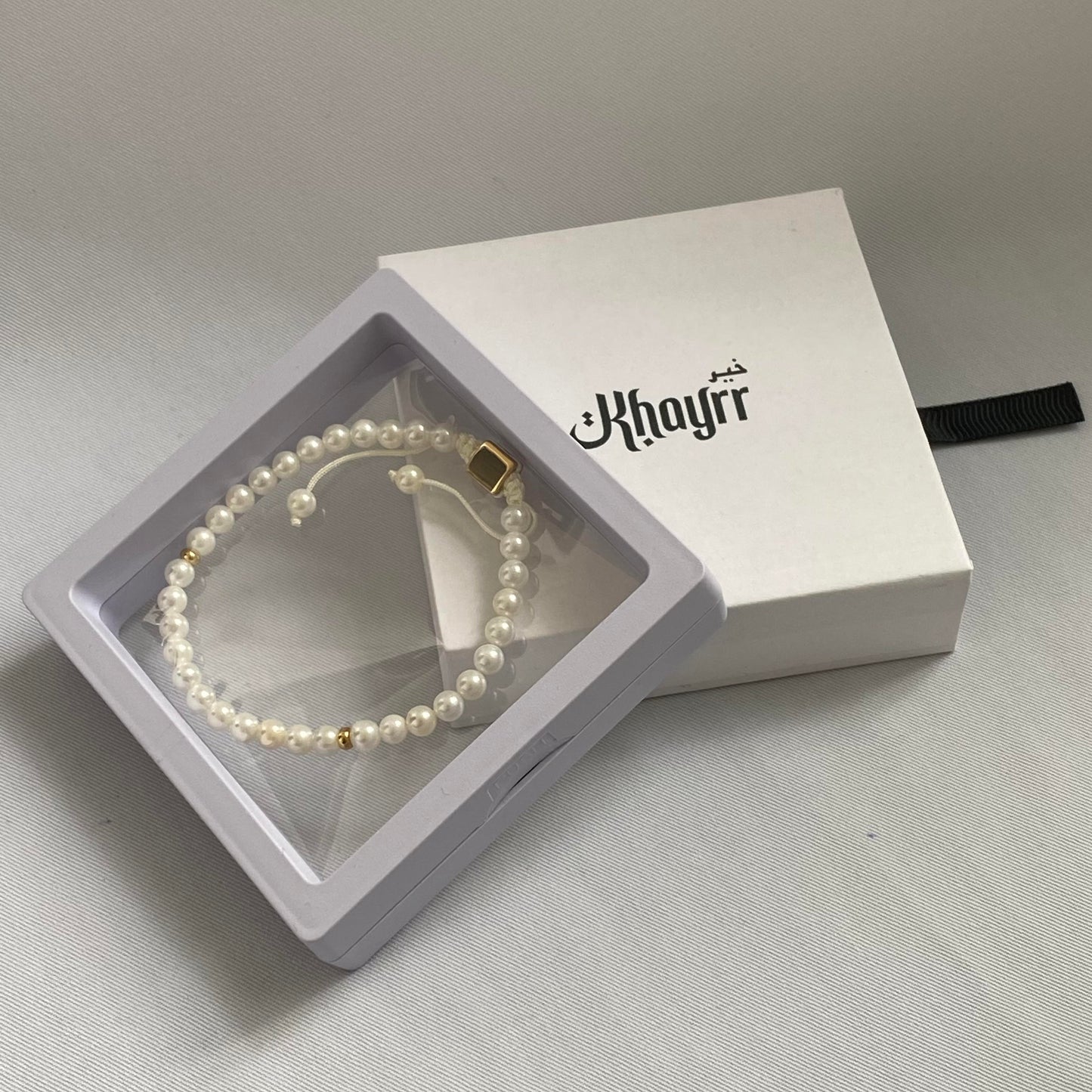 Women's White Pearl Tasbih Bracelet