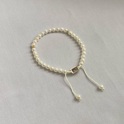 Women's White Pearl Tasbih Bracelet